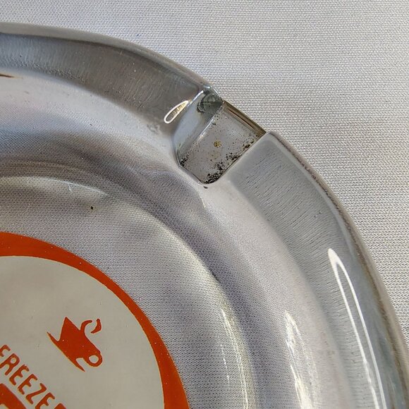 Vintage Sanka Ashtrays Glass 4 Inch Round Lot of 2 Different Advertising Labels - Picture 11 of 16